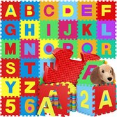 Bol.com KIDIZ® 86-Delige Puzzelmat Speeltapijt Schuimmat Kindertapijt Puzzel Cijfers en Letters Beschermende Mat - Gekleurd aanbieding