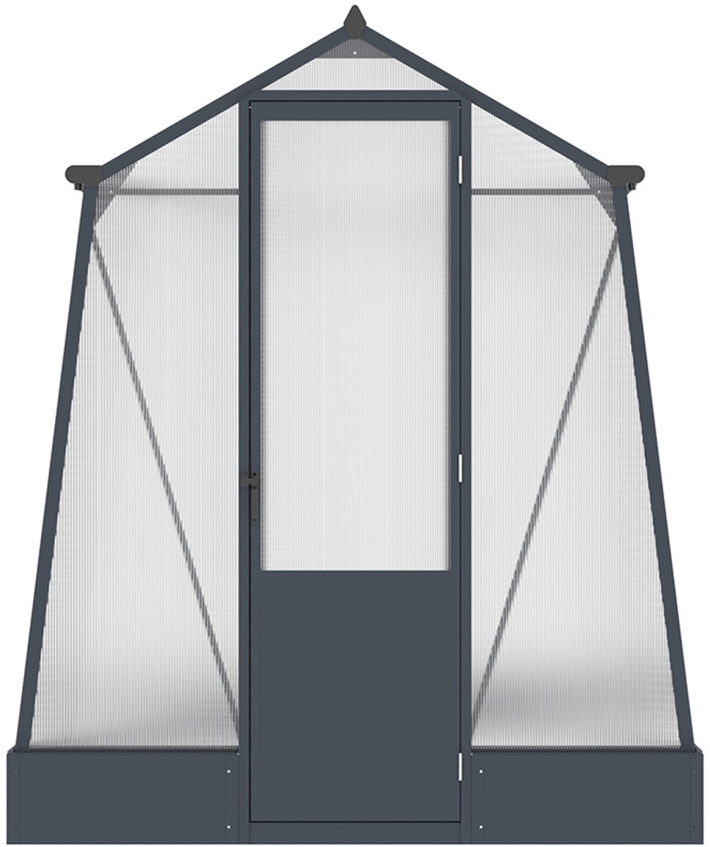 Westmann Aurora 68 tuinkas met fundering - 248 x 188 cm - Antraciet