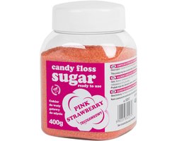 GSG24 - Suiker voor Suikerspin - Roze Aardbei - Aromatisch - 400g