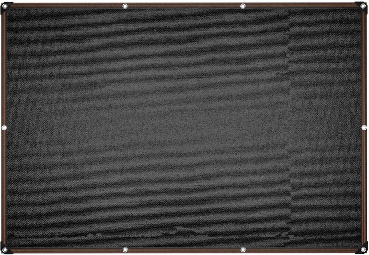 Aufun Zonnezeil zeilogen 2x3m Zonwering Rechthoekig UV-bescherming 90-95% schaduw Windbescherming Zonweringsrolgordijn van HDPE voor balkon terras tuin