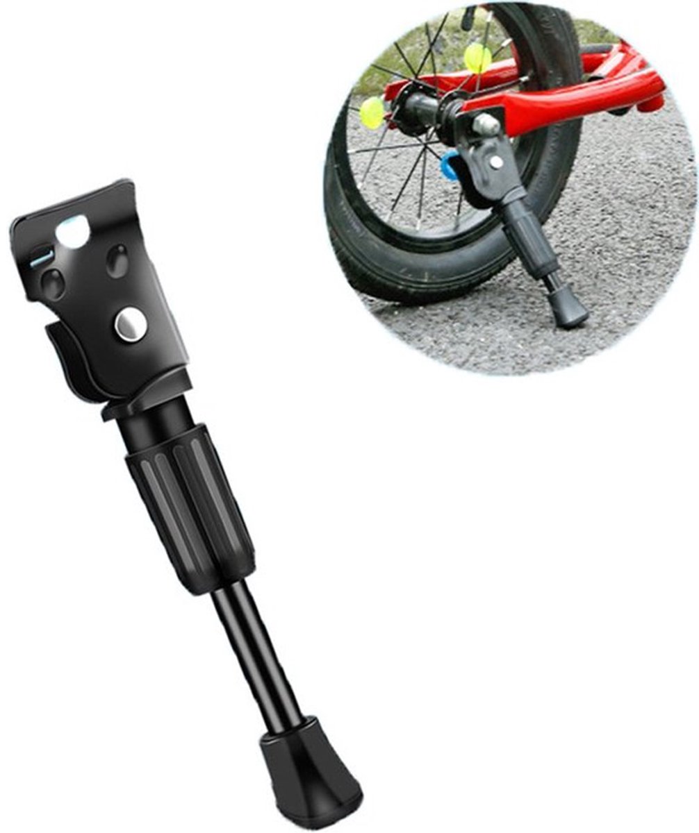 12 Inch - Fietsstandaard Kinderfiets - MTB Kickstand - Fietsstandaard Enkel - Fietsaccessoires Voor Kinderen - Fietsstandaard - Zijstandaard Fiets - Fiets, E-Bike, Stadsfiets & Mountainbike - Makkelijk Te Installeren - Zwart - Lengte 18,5 cm