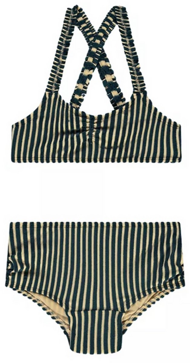 Beachlife Badpak - Knitted Stripe - 110/116 groen