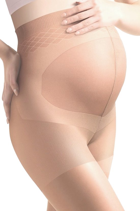 Zwangerschapspanty - 20 Denier - Kleur: Melisa (Lichte huidskleur) - Maat: L - Model: Mamma Premium
