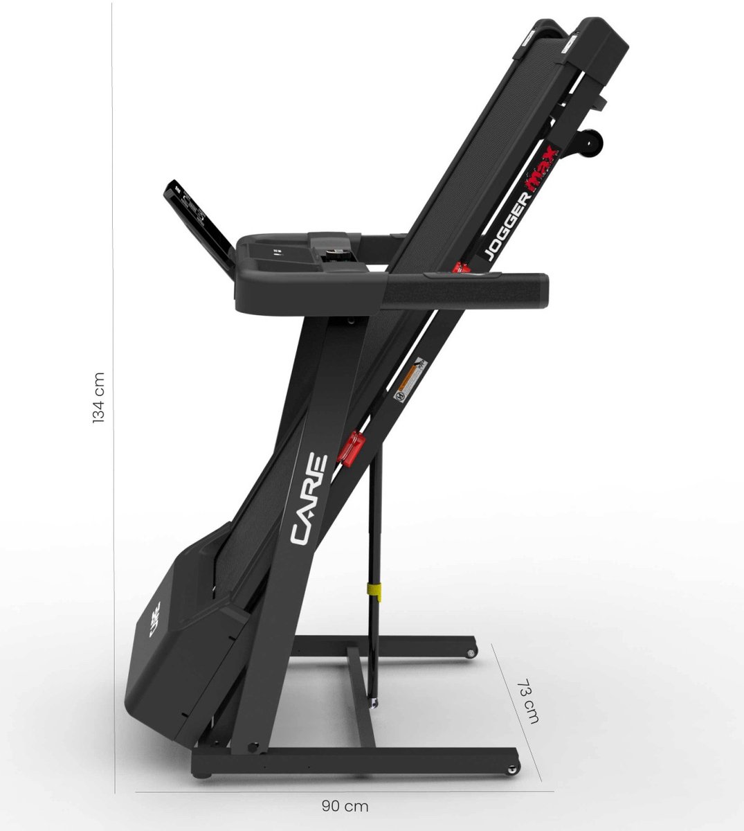 CARE JOGGER MAX - Connected en opvouwbare loopband - Maximale snelheid 16 km/u - 28 programma’s - Gemotoriseerde helling tot max. 9% - Voor thuisgebruik thumbnail 7