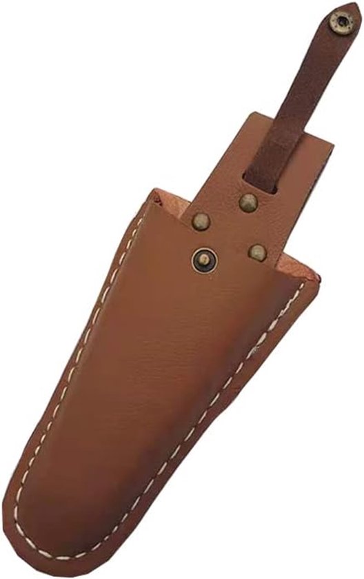Leer hoesje - Tang opbergtas - Heuptas voor snoeischaar - Tuin Gereedschap Opberg Tas - Bruin - PU leer - 20.5*8 cm - Voor Snoeischaar en Tuin Gereedschap van Merkloos	 — afbeelding 3