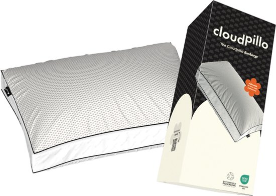 Cloudpillo Hoofdkussen - Recharge - 30 Nachten Proefslapen - 50 x 70 cm - Ultiem Comfort - Verkoelend en Ondersteunend - Perfect voor rug- & buikslapers - Hypoallergeen - Premium Kwaliteit