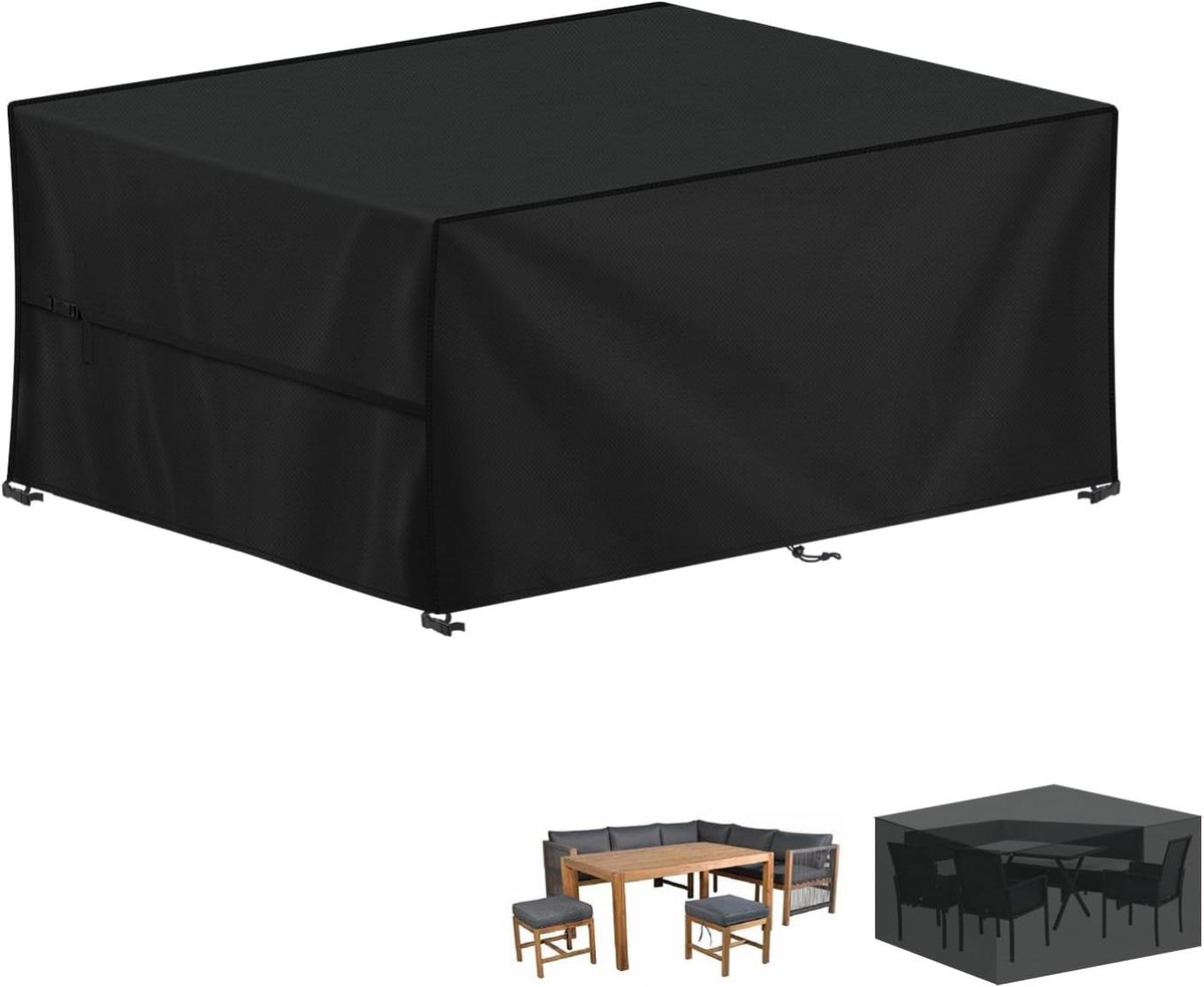 Ibenzoa® Duurzame Beschermhoes voor Tuinmeubels - Waterdicht en UV-Bestendig