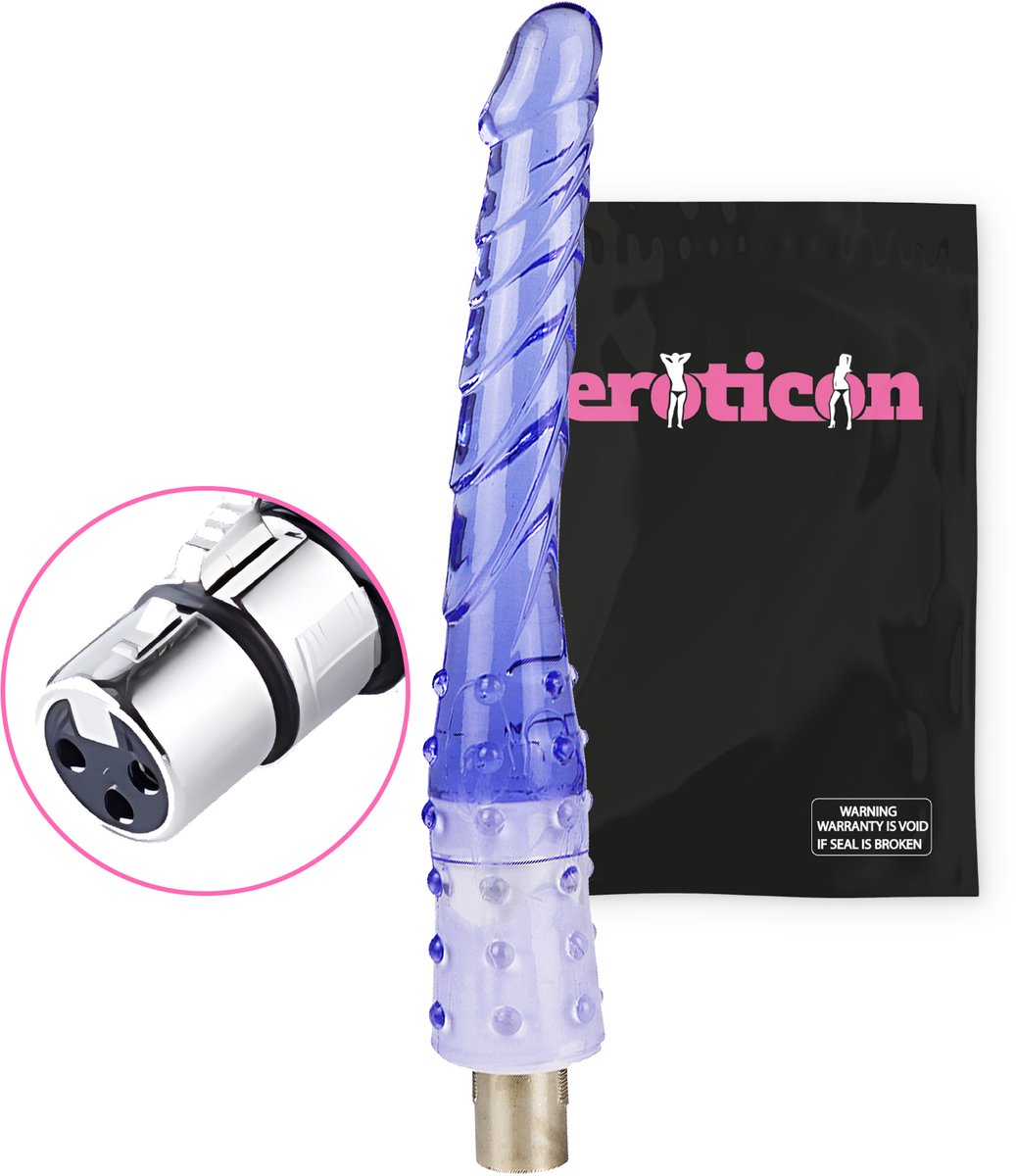 Goedkoopste Eroticon Dildo - Lang - 21.8 CM inbreng - Opzetstuk voor Eroticon Sexmachine - Accessoire - 3XLR opzetstuk