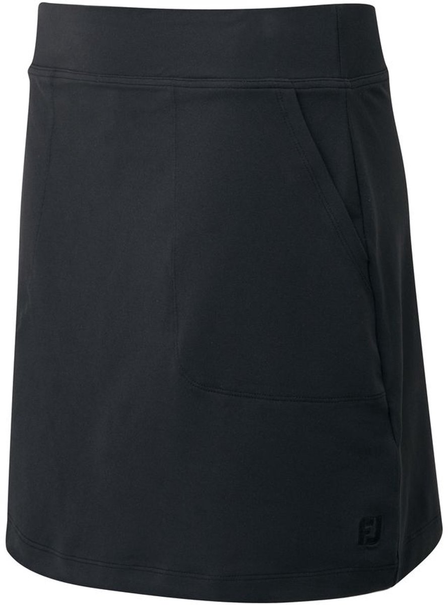 Footjoy Dames Interlock Solid Skort Lang Zwart