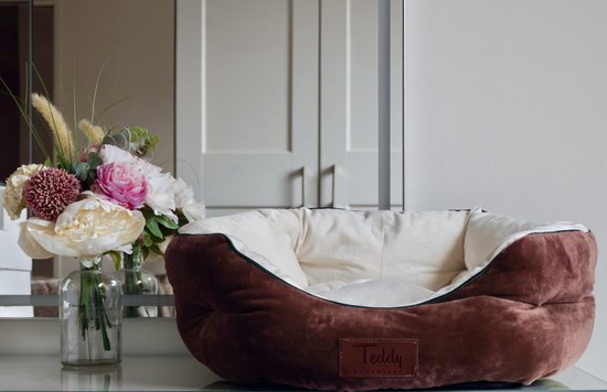 Ovale mand met kussen T2 - Little Dogs - dé webshop voor Honden