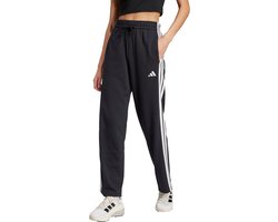 Adidas Adidas Sportswear Essentials 3-Stripes Open Hem French Terry Broek - Dames - Zwart