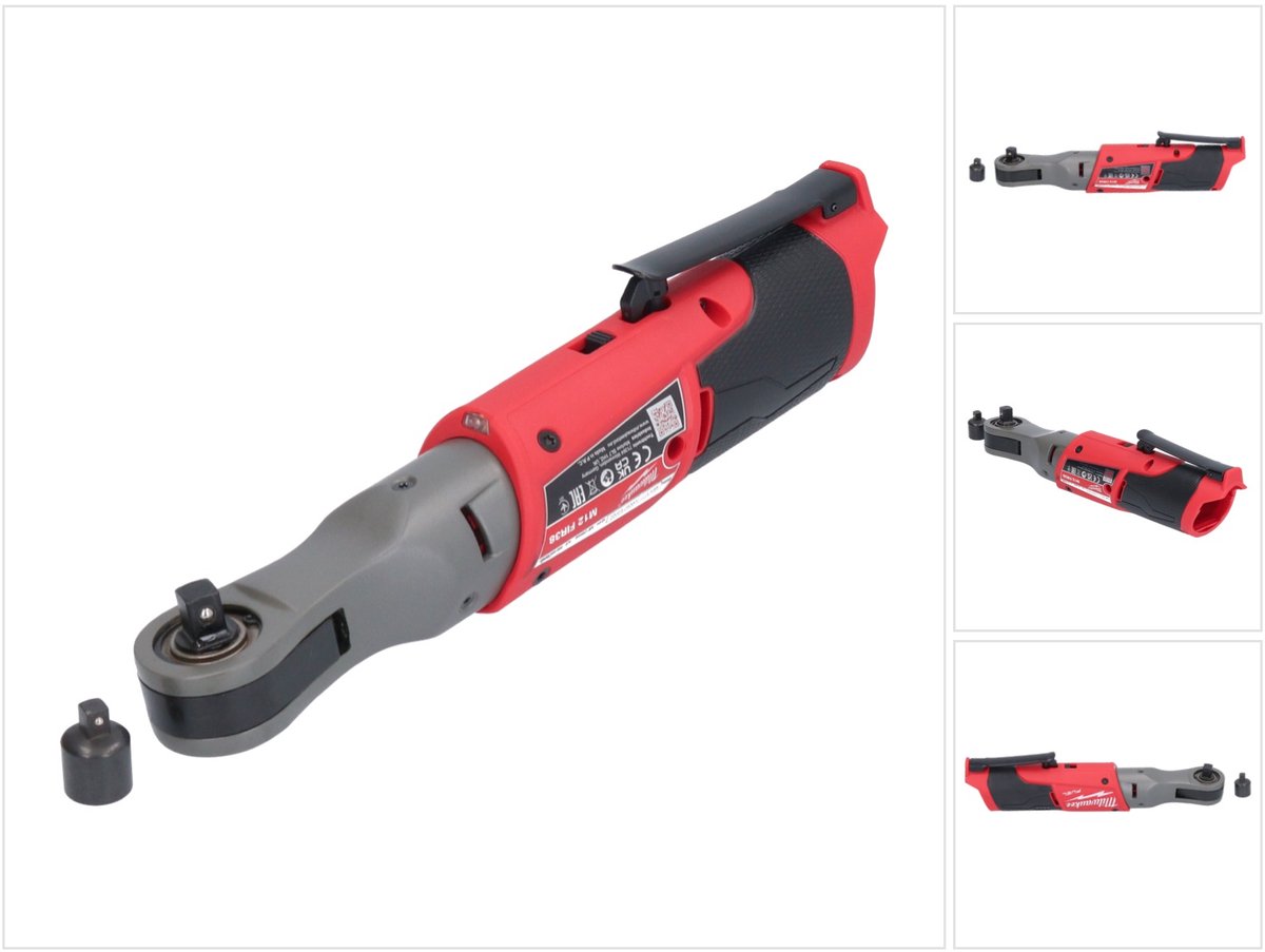 Milwaukee M12 FIR38-0 12V Li-Ion accu Subcompactratelsleutel body - 3/8" - koolborstelloos thumbnail 2