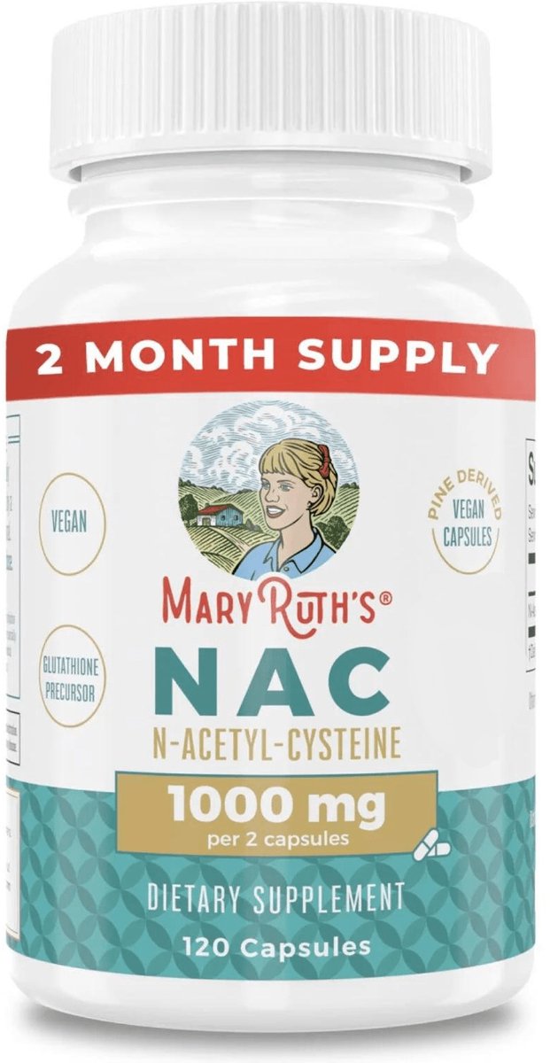 MaryRuth's - N-acetyl-cysteine (NAC) - 120 Caps