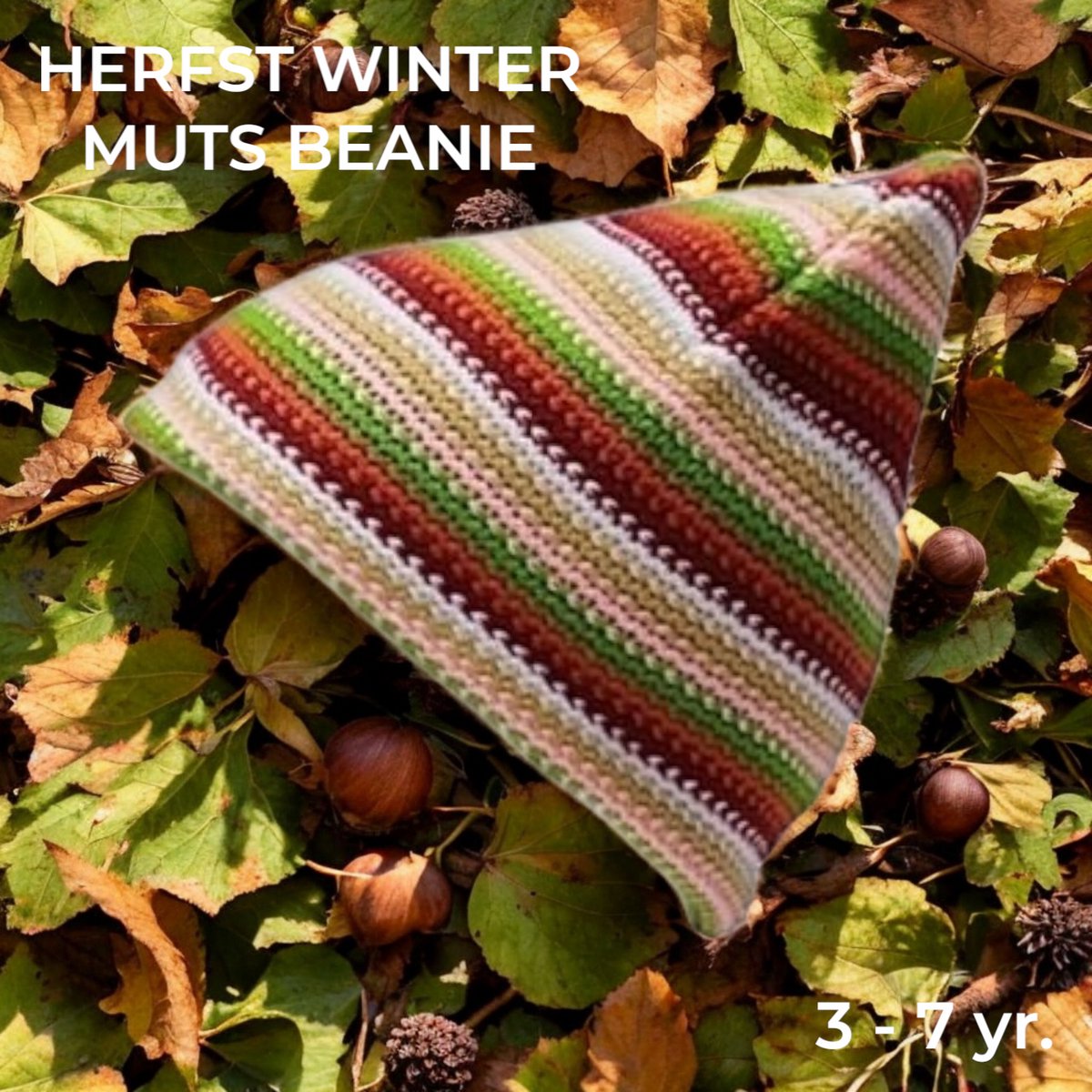 Going Retro® - Gebreide Muts / Beanie - Herfst Winter - Strepen (nr. 2) - Kids / Kleuters / Dreumes / Ukkies - Vrolijke kleuren - Meerkleurig Multicolour - Kleine Kinderen - 3 tot 7yr.