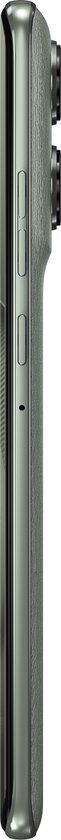 Zijkant van de grijze Motorola Edge 60 Pro smartphone.