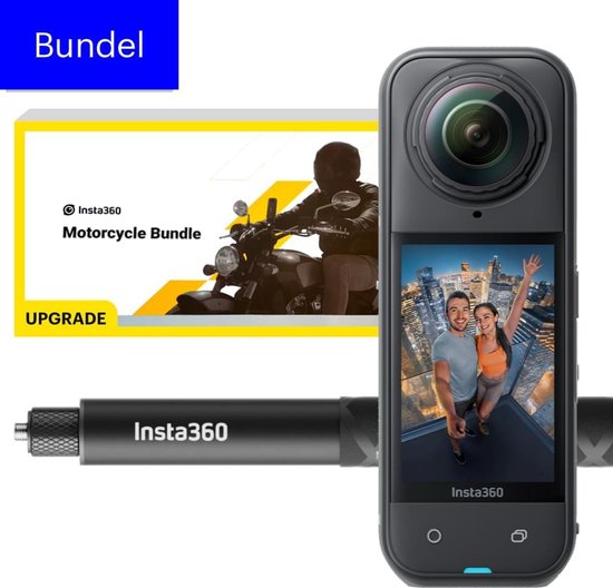 Insta360 X5 Motorcycle bundel - Actioncam - Zwart