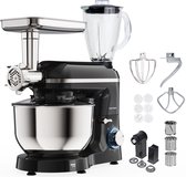 Bol.com Keukenmachine multifunctioneel 2000W – Keukenrobot – Foodprocessor – Keukenmixer met RVS Mengkom – Incl. 15 Accessoires ... aanbieding