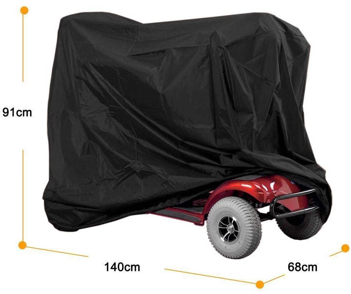 Scootmobiel Beschermhoes - Hoes voor scootmobiel - Afdekhoes - Regenhoes - Waterdicht - Zwart – foto 2
