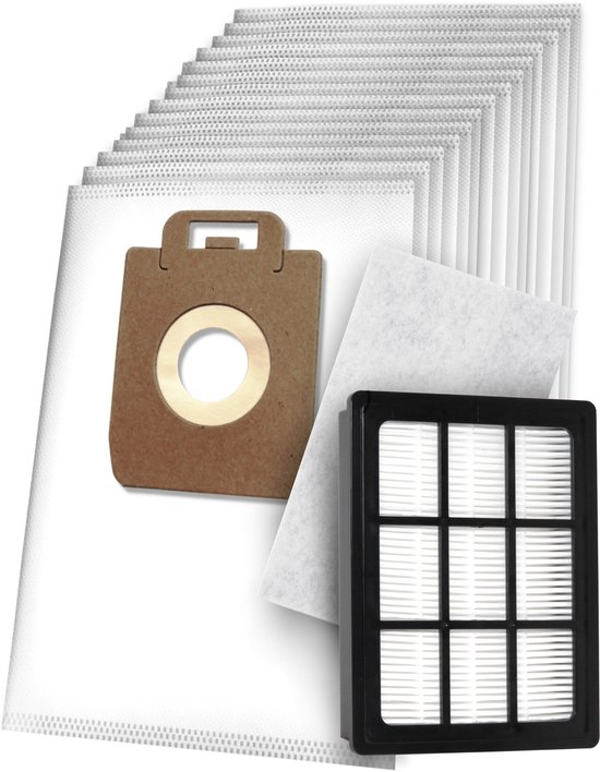 20x Dparts stofzuigerzakken en 1 HEPA filter geschikt voor Select / Power / Elite series - met motorfilter - stofzuiger type Classic Special Superior Eco Performance Comfort Allergy P10 P20 P40 - starter kit - 128389187 - 1471250500
