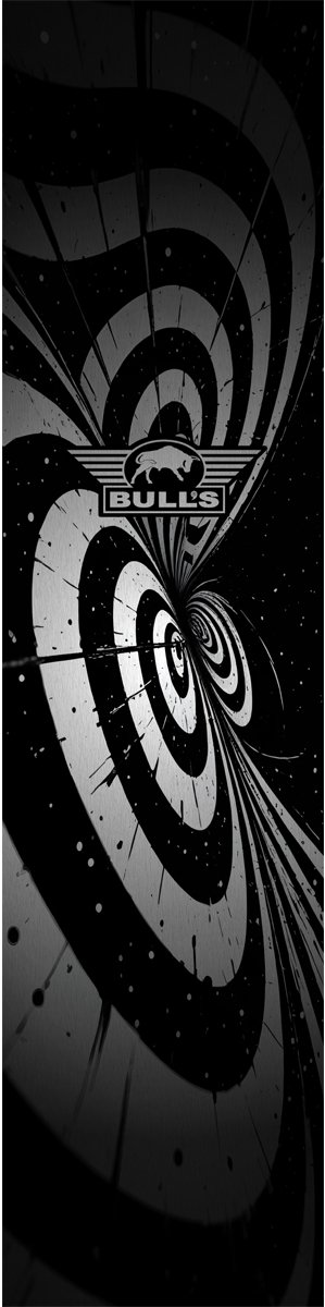 Bull's Illusion Carpet Dartmat - 241x55 cm - Zwart/Wit - Werplijn van Bull's — afbeelding 2