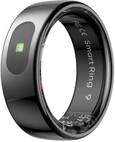 Smart Ring Fitness Tracker, Slaap Tracking Draagbaar, IP68 Waterdichte Fitness Tracker, voor Android voor IOS, 6-7 Dagen Levensduur van de batterij, Zilver (maat 12