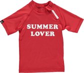 Beach & Bandits - UV-shirt voor kinderen - Summer lover - rood - maat 104-110cm