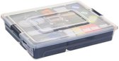 5Five Opslag sorteerbox - 13 vakjes indeling - 35 x 28 x 7 cm - kunststof - opbergdoos - 4800 ml