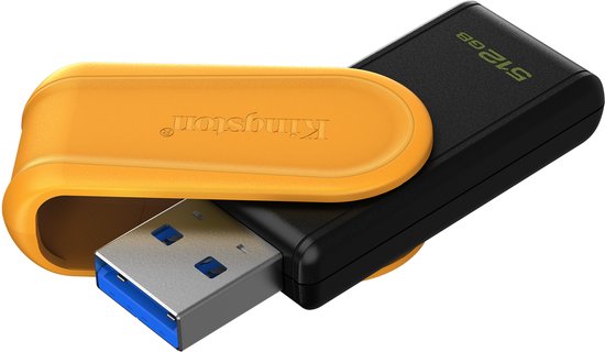 Kingston Technology DataTraveler 512GB Portable USB 3.2 Gen 1 Exodia S (Black/Yellow) van Kingston — afbeelding 3