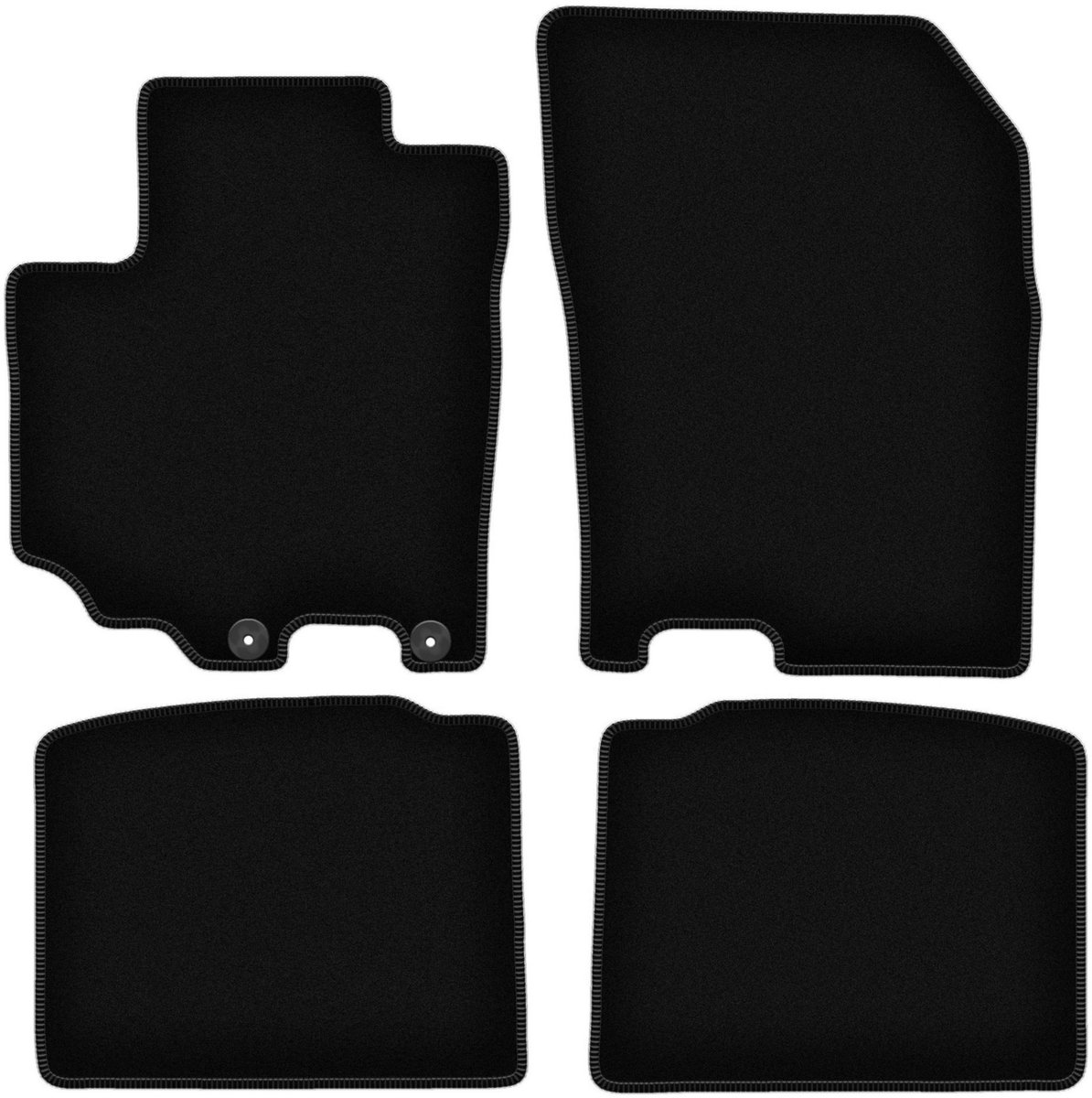 BASIC zwarte veloursmatten voor: Suzuki SX-4 S-Cross crossover (2013-)