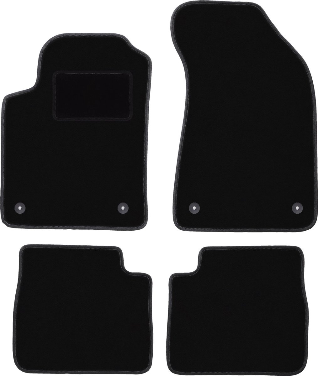 Zwarte veloursmatten voor: Lancia Delta III hatchback (2008-2014)