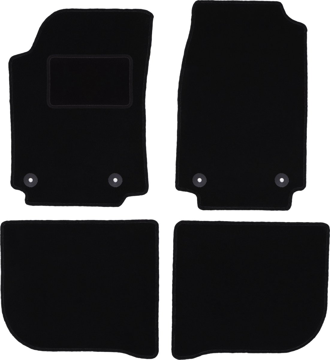 Zwarte veloursmatten voor: Audi 100 C4 avant, stationwagen, sedan (1991-1994)