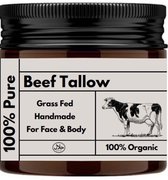 Beef Tallow - 100% PUUR - Whipped - Balm - Zalf - 100% Halal - 100% Natuurlijk - Grasgevoerd - Zonder Toevoegingen - Handgemaakt - 50ml