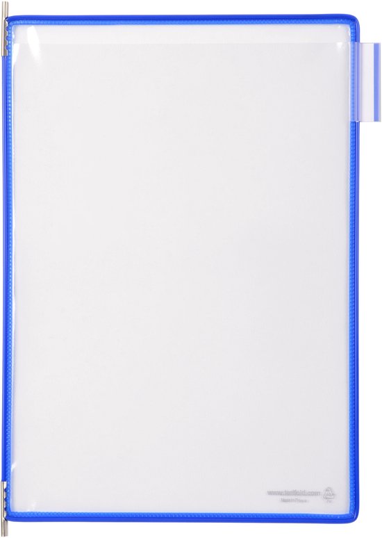TARIFOLD 10 LOSSE SYSTEEMTASSEN PVC BLAUW 114001