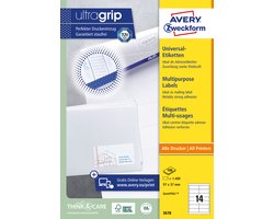 Huismerk Avery 3678 Universele Etiket 97x37mm
