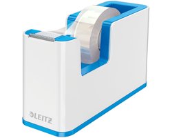 Leitz WOW Plakbandhouder - Inclusief 1 Rol Plakband - Blauw/Wit