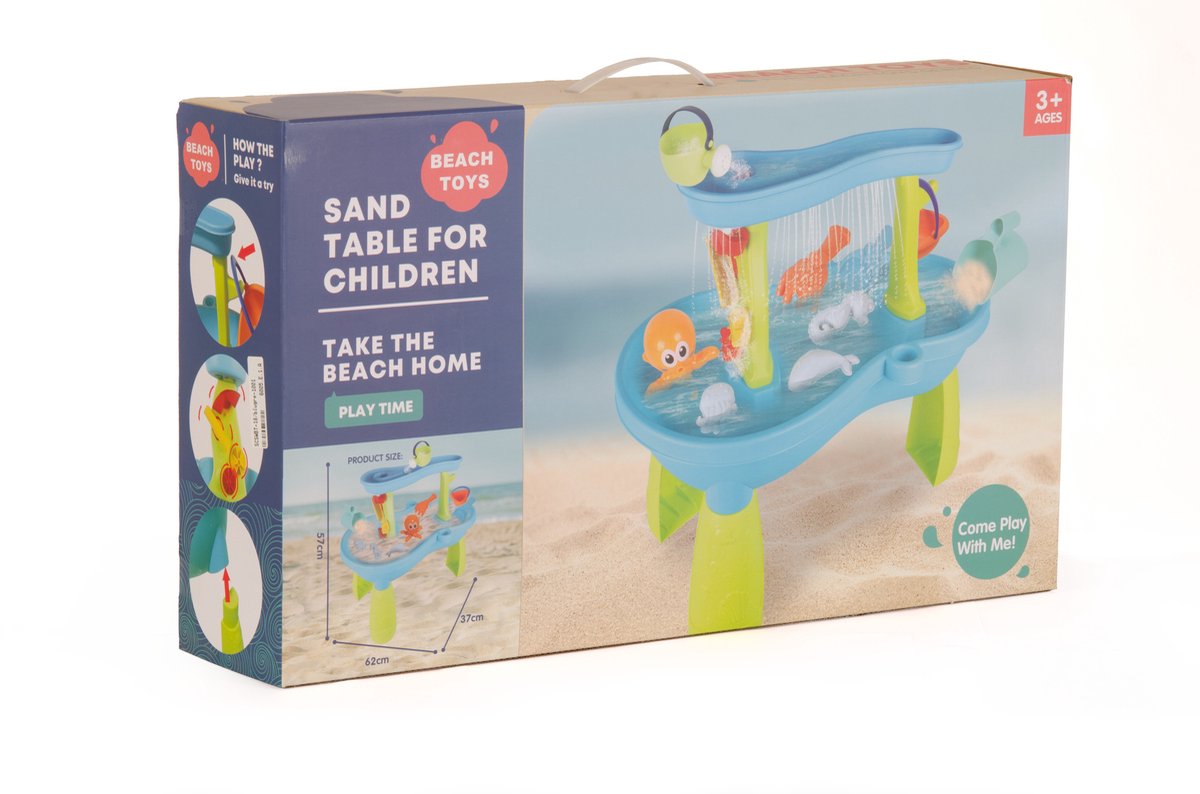 Beach Toys Zand- En Watertafel Met Accessoires 19-delig — afbeelding 9