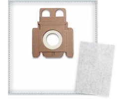 5x Dparts stofzuigerzakken geschikt voor Miele model K - met motorfilter - HyClean 3D Efficiency - steelstofzuiger type S140-168 S1 - S190-198 - Swing H1 KK