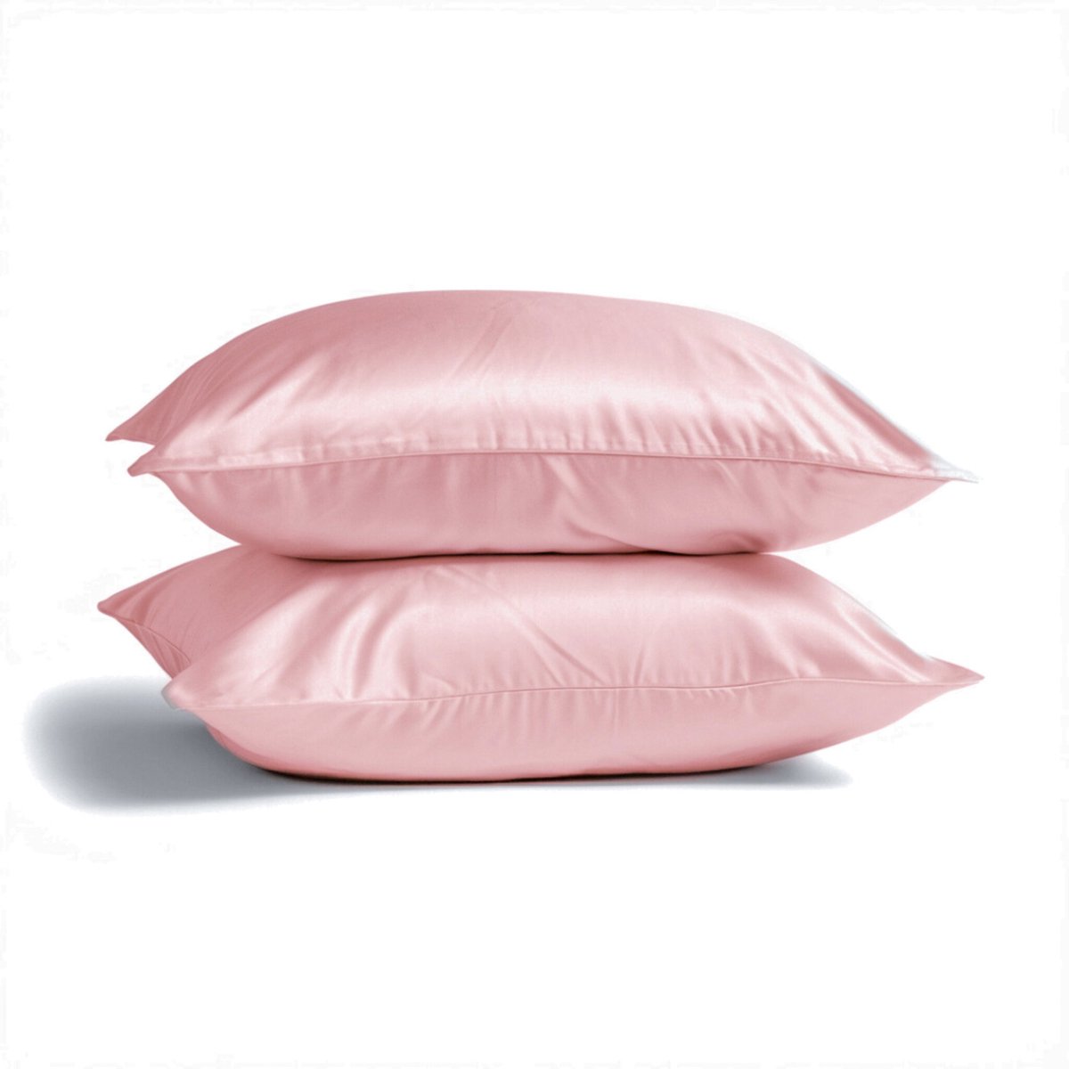 Silk Heaven 2x Zijden Kussensloop 45x65cm Vintage Roze Hotelsluiting 22 Momme - Kussensloop set - Luxe Silk Kussensloop 100% moerbei zijde - Zijde kussensloop - Silk Heaven - 45x65cm (voor ergonomische kussens 40x60cm) / Hotelsluiting Oudroze