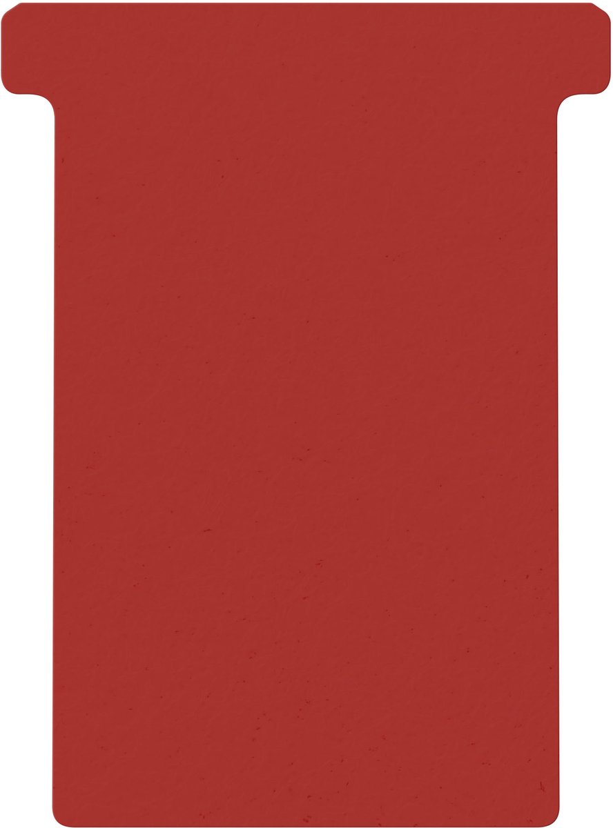 T-kaart djois formaat 3 77mm rood 100st | 5 stuks