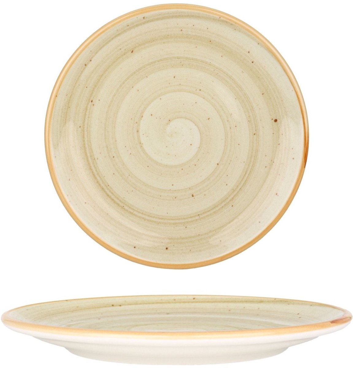Bonna Dessertbord - Aura Terrain - Porselein - 17 cm - set van 6