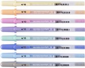Gelschrijver Sakura Gelly Roll Moonlight 10 pastel set à 8 kleuren