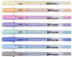 foto van Pastelgelpennen (Sakura moonlight pastel set van 8)