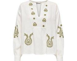 ONLY - ONLMOON L/S EMB TOP WVN NOOS Dames Top