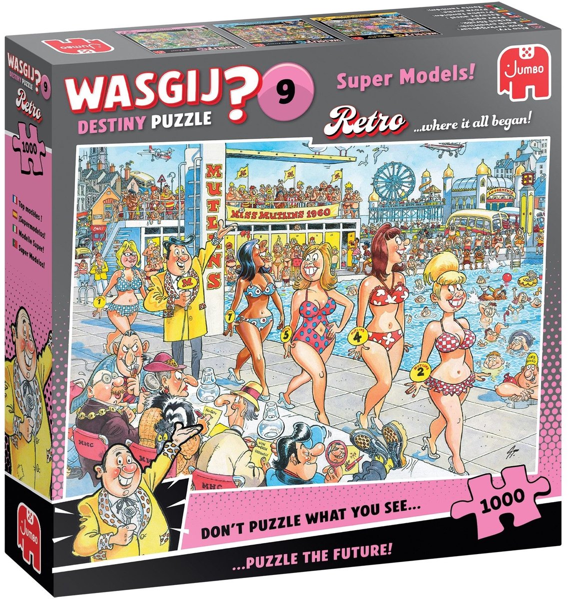 Jumbo - Wasgij Retro Destiny 9 - Topmodellen! - 1000 stukjes puzzel - Legpuzzel