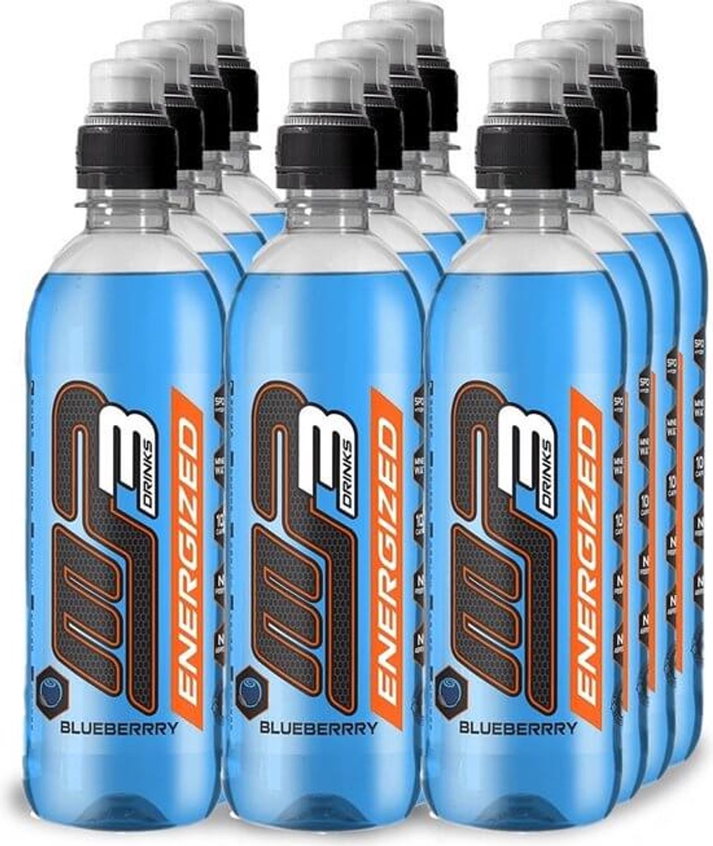MP3 Drinks Energized - Blueberry - 12x500ml - Sportdrank