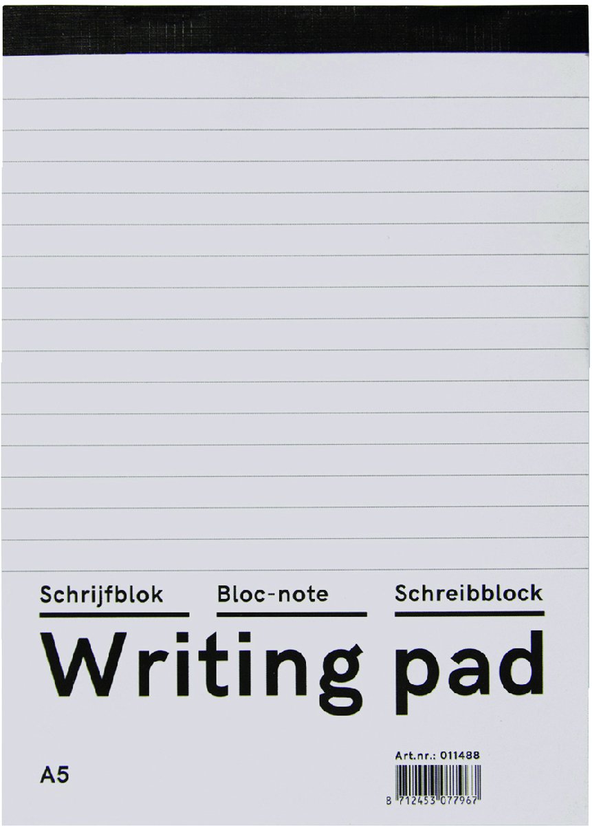 Schrijfblok qbasic a5 lijn 160blz 60gr | 10 stuks