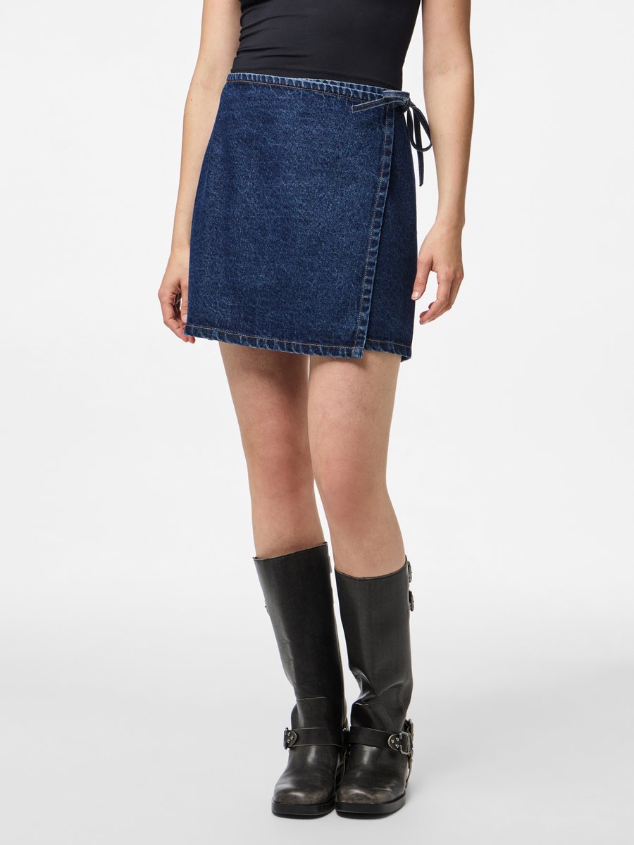 Pieces wikkelrok PCFLORA DENIM