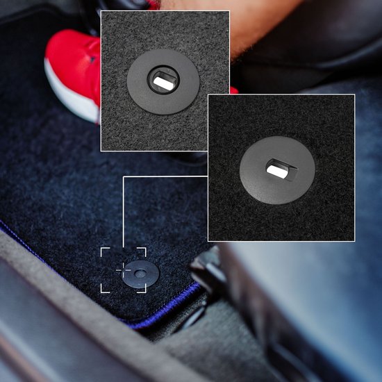 Tapis de voiture CARLUX-BLUE pour : Hyundai i20 I à hayon (2008-2014)