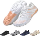 DOTALES - Chaussures pour femmes Barefoot FlowStep pour femmes et hommes Blanc/ Rosa 36