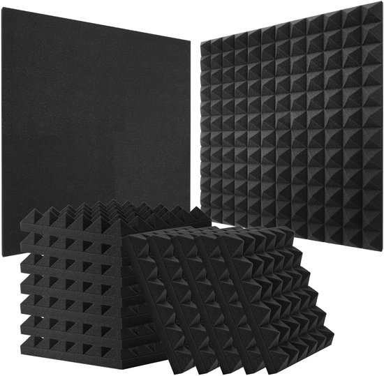 Akoestische Schuimpanelen 36 Stuks. 300x300x50mm Akoestische Panelen Geluidsisolatie P 010484189348